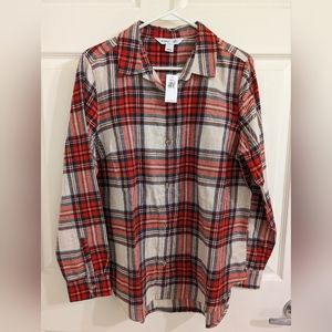 Old Navy Woman's L plaid button up